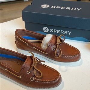 Sperry Women's Brown Leather Boat Shoes